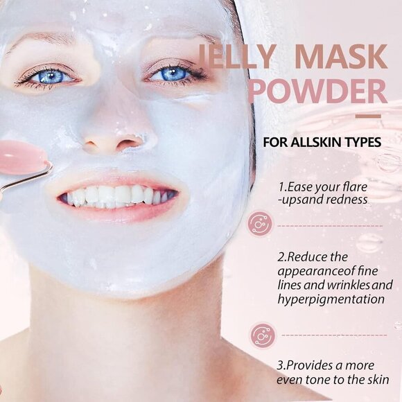 Bulgarian Rose Petal Jelly Mask 23 ounce jar NEW - Picture 3 of 8